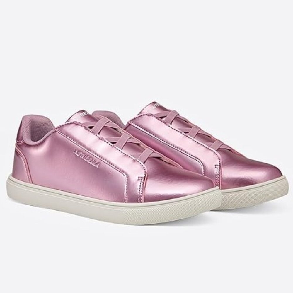 NEWBELLA Metallic Pink Purple Vegan Leather Slip-on Sneakers US 6.5/EU 37 NEW!